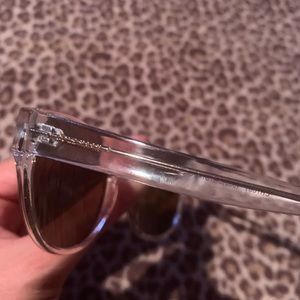 Cole Haan Clear Framed brown/gold lens sunglasses